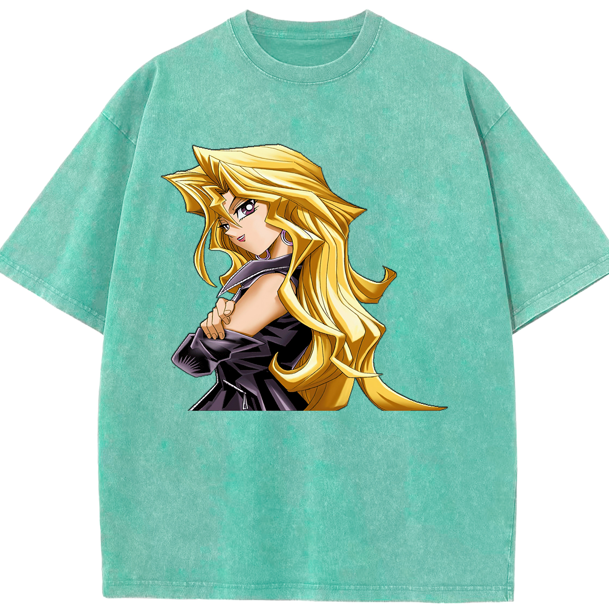（画像用） 遊☆戯☆王 Yu-Gi-Oh! 綿100% ヴィンテージ風 半袖Tシャツ（フロントプリント）